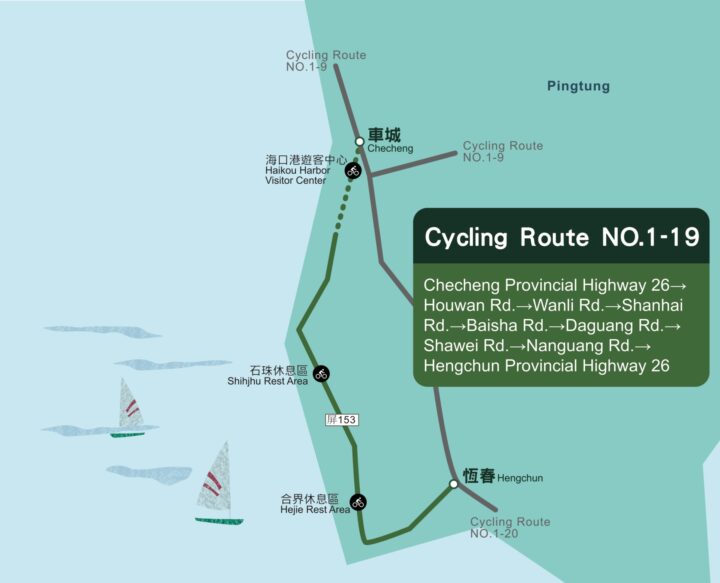 Cycling Route No. 1 - 19 Hengchun Circular Route